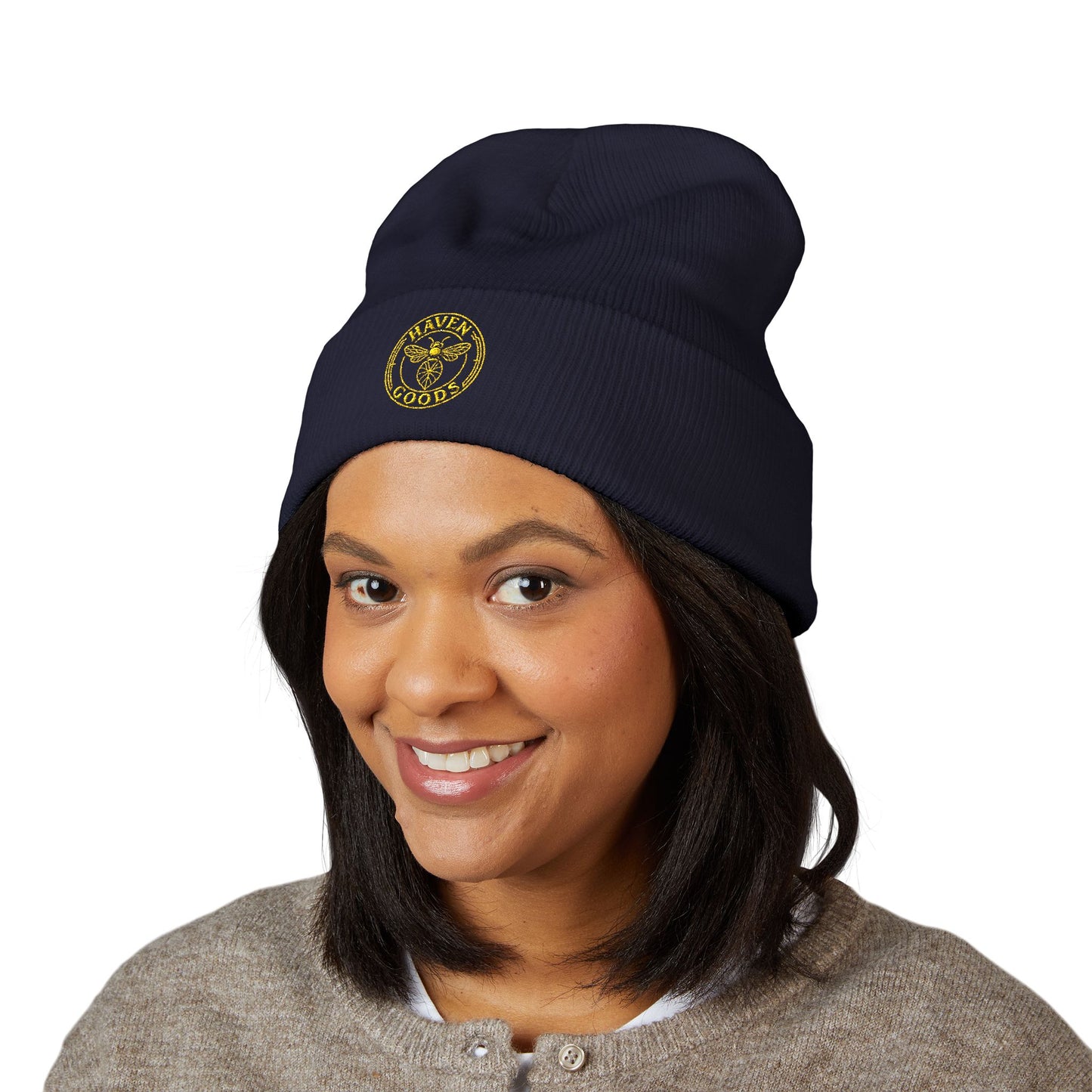 Haven Goods Logo Cuffed Beanie (Embroidery)