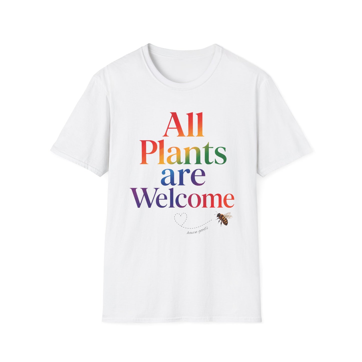 All Plants Are Welcome Pride Unisex Softstyle T-Shirt