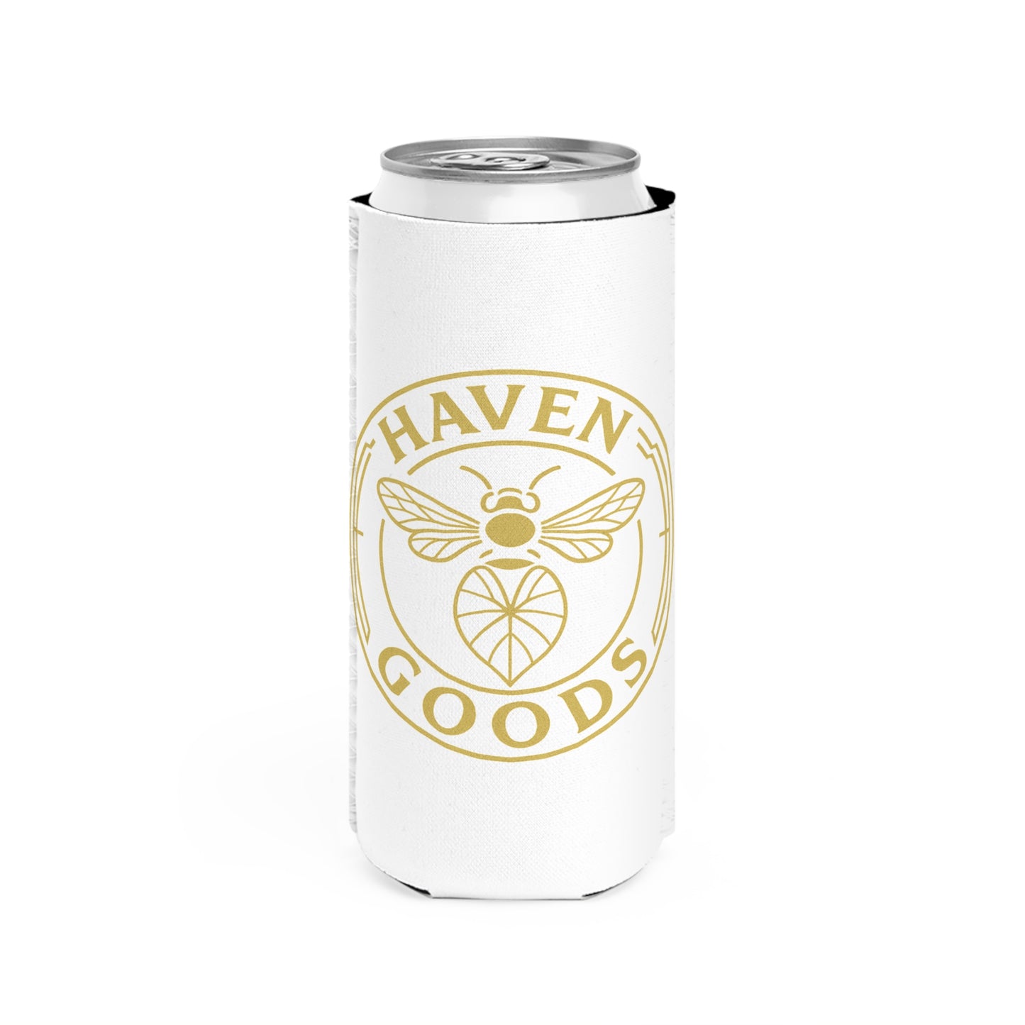 Haven Goods Logo Slim Can Cooler