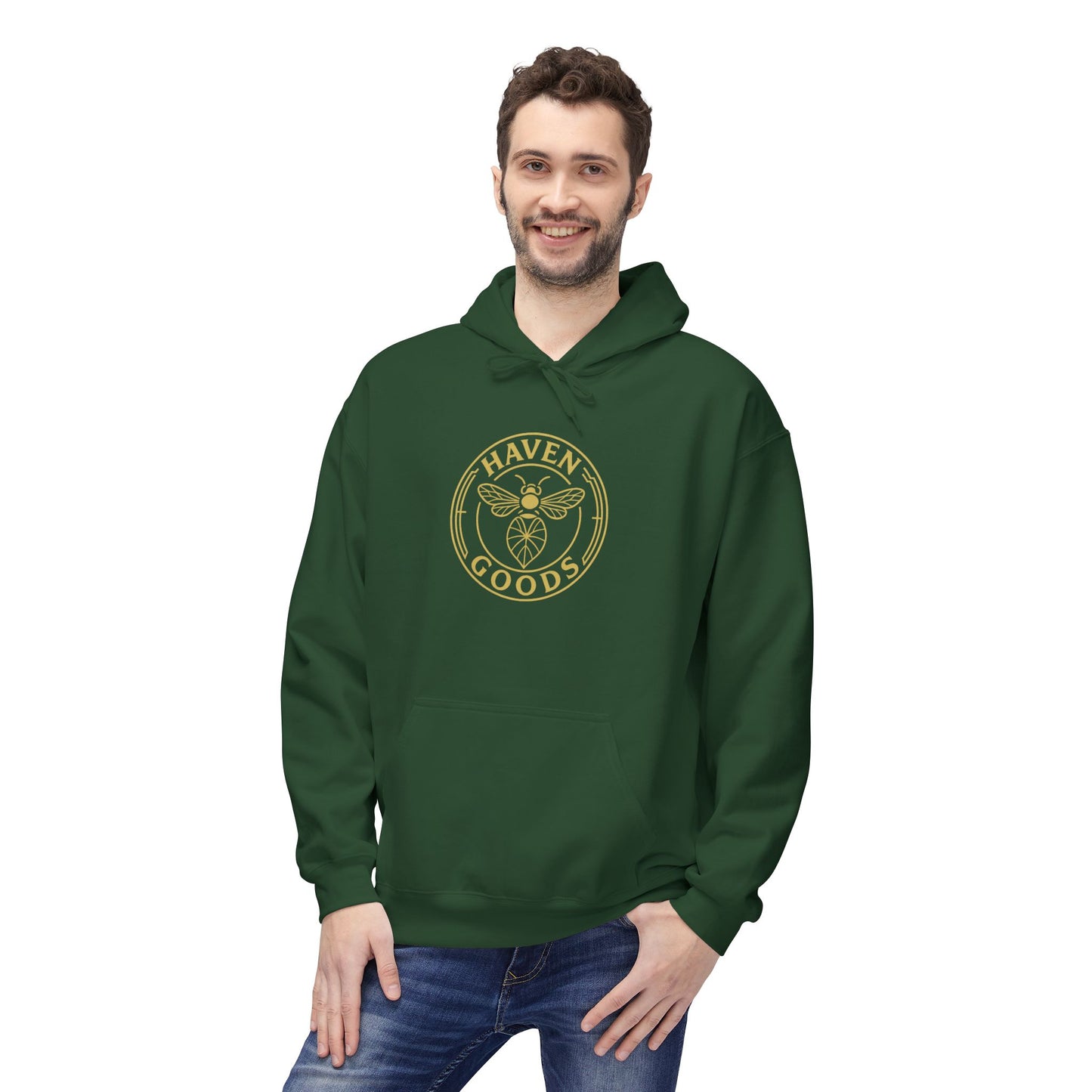 Haven Goods Logo Unisex Midweight Hoodie