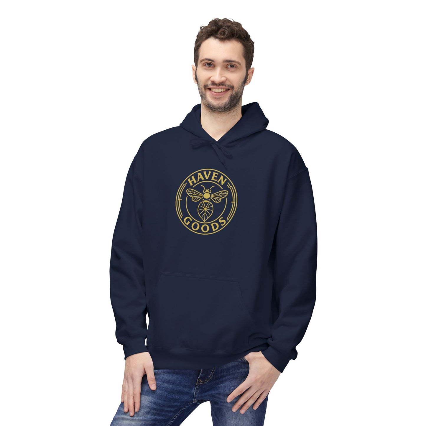 Haven Goods Logo Unisex Midweight Hoodie