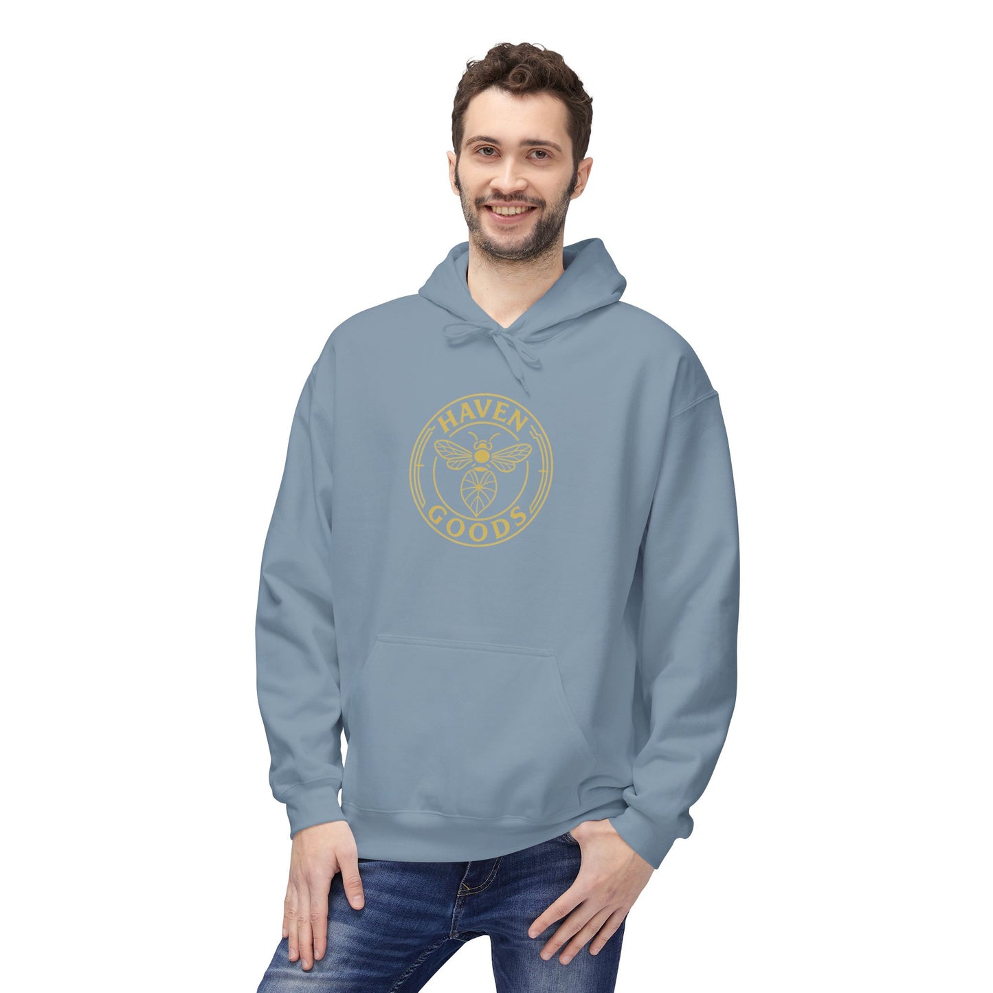 Haven Goods Logo Unisex Midweight Hoodie