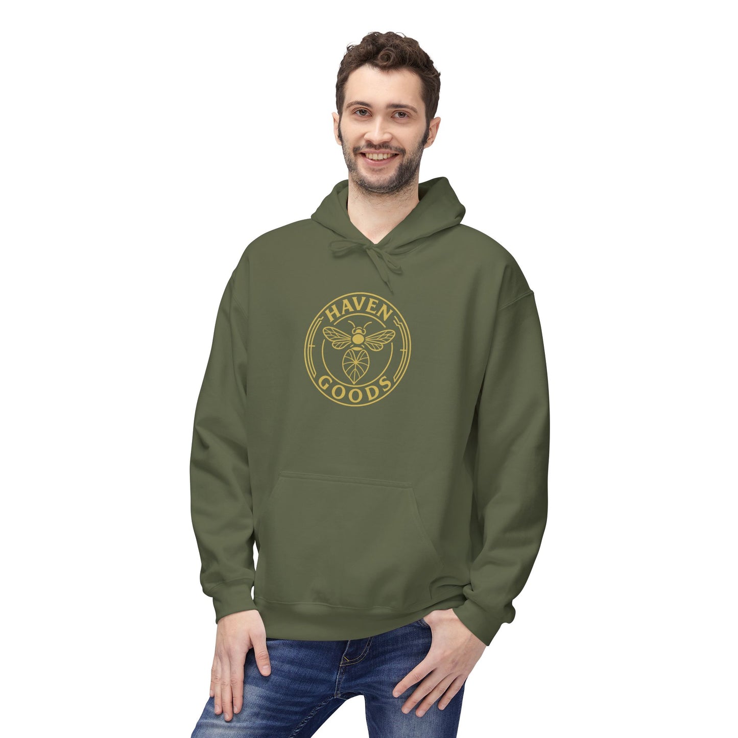 Haven Goods Logo Unisex Midweight Hoodie
