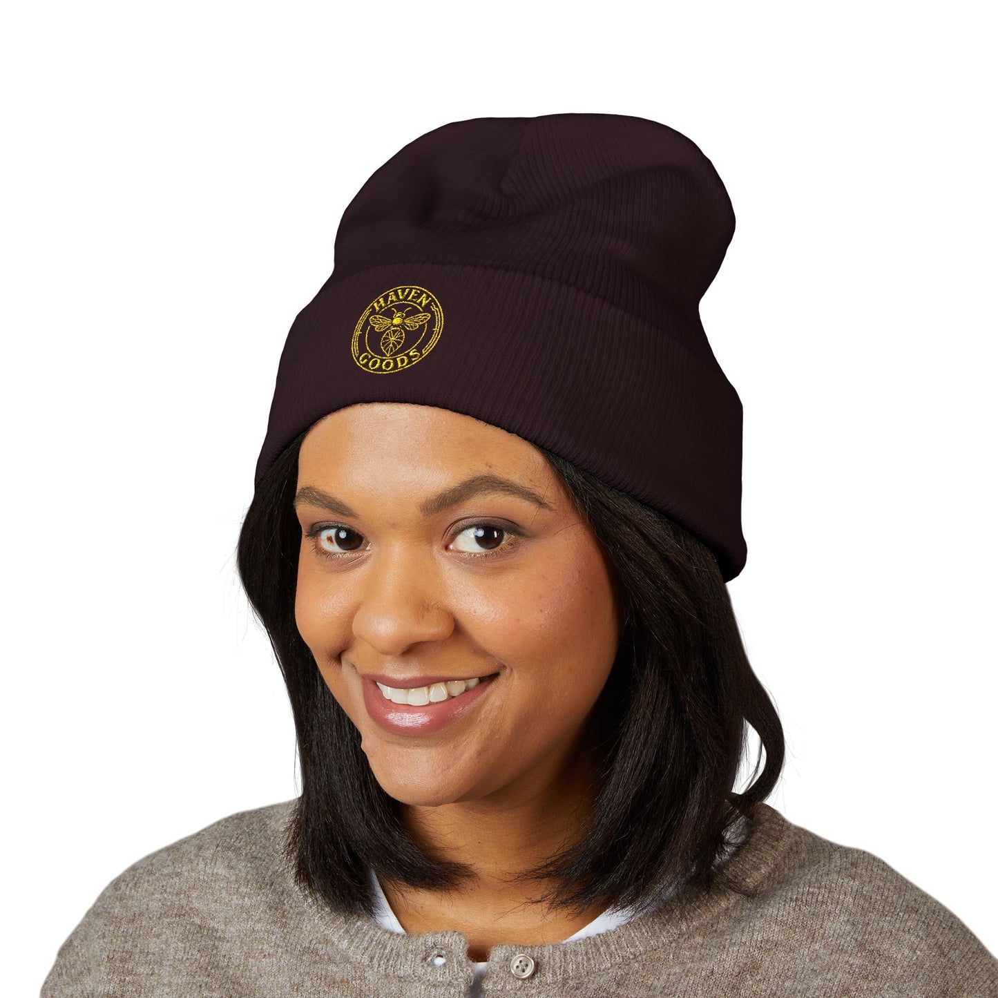 Haven Goods Logo Cuffed Beanie (Embroidery)