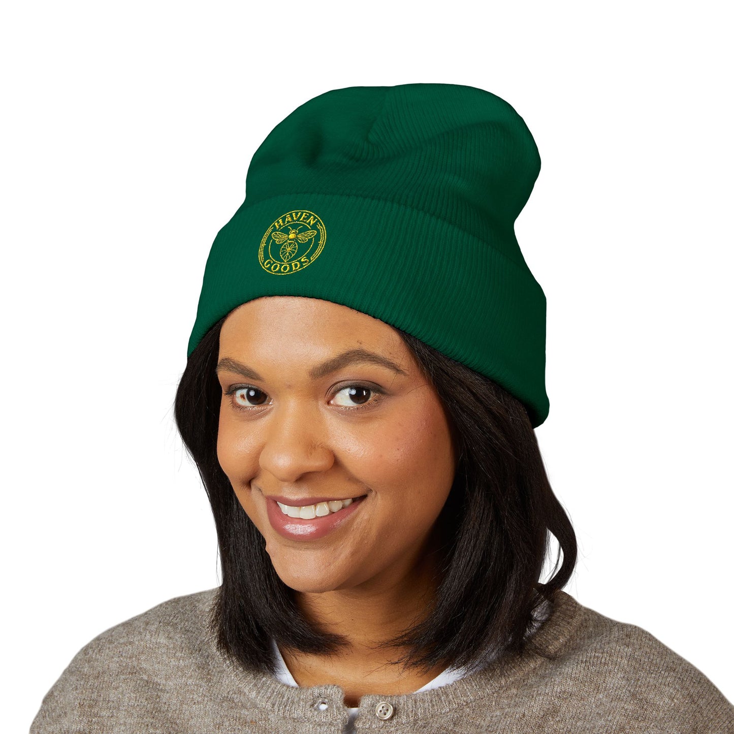 Haven Goods Logo Cuffed Beanie (Embroidery)