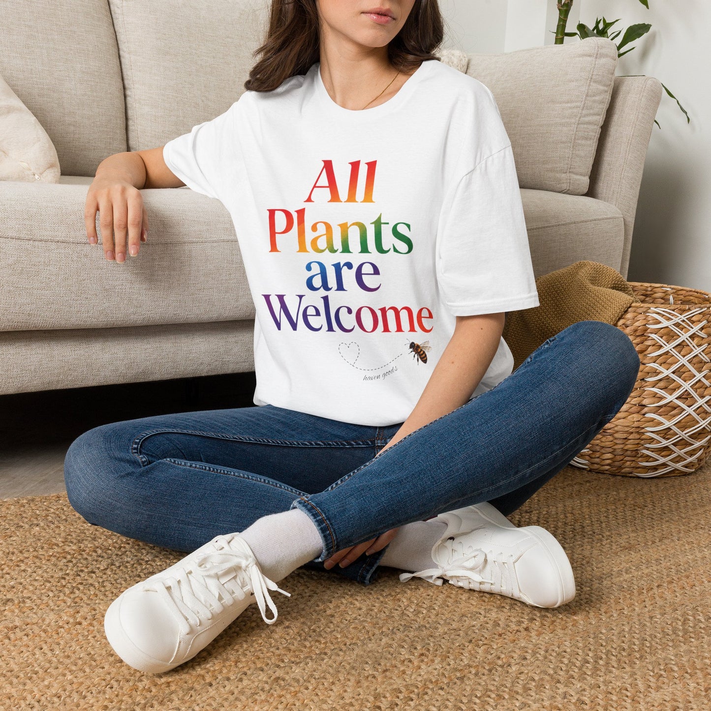 All Plants Are Welcome Pride Unisex Softstyle T-Shirt