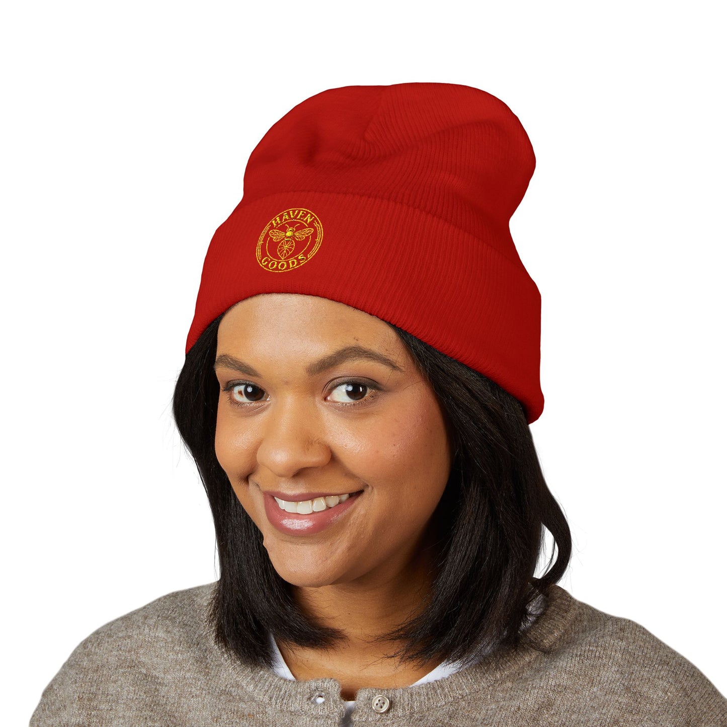Haven Goods Logo Cuffed Beanie (Embroidery)
