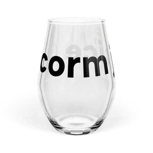 Corm Juice Stemless Wine Glass, 11.75oz